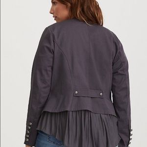 TORRID 00 Navy Military Jacket 12/14